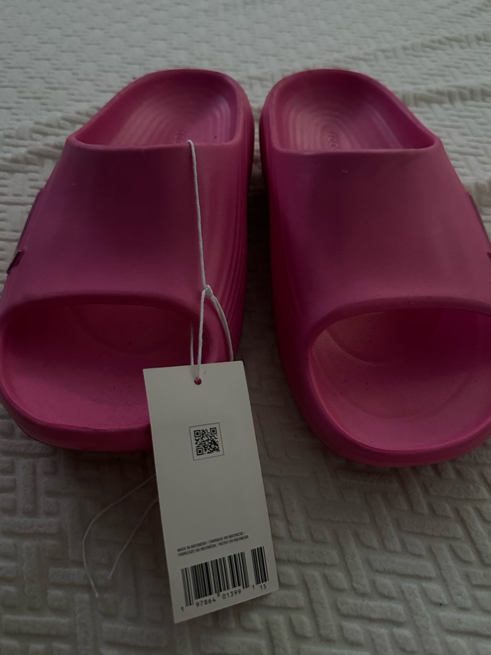 Nike Pink React Slide Sandals